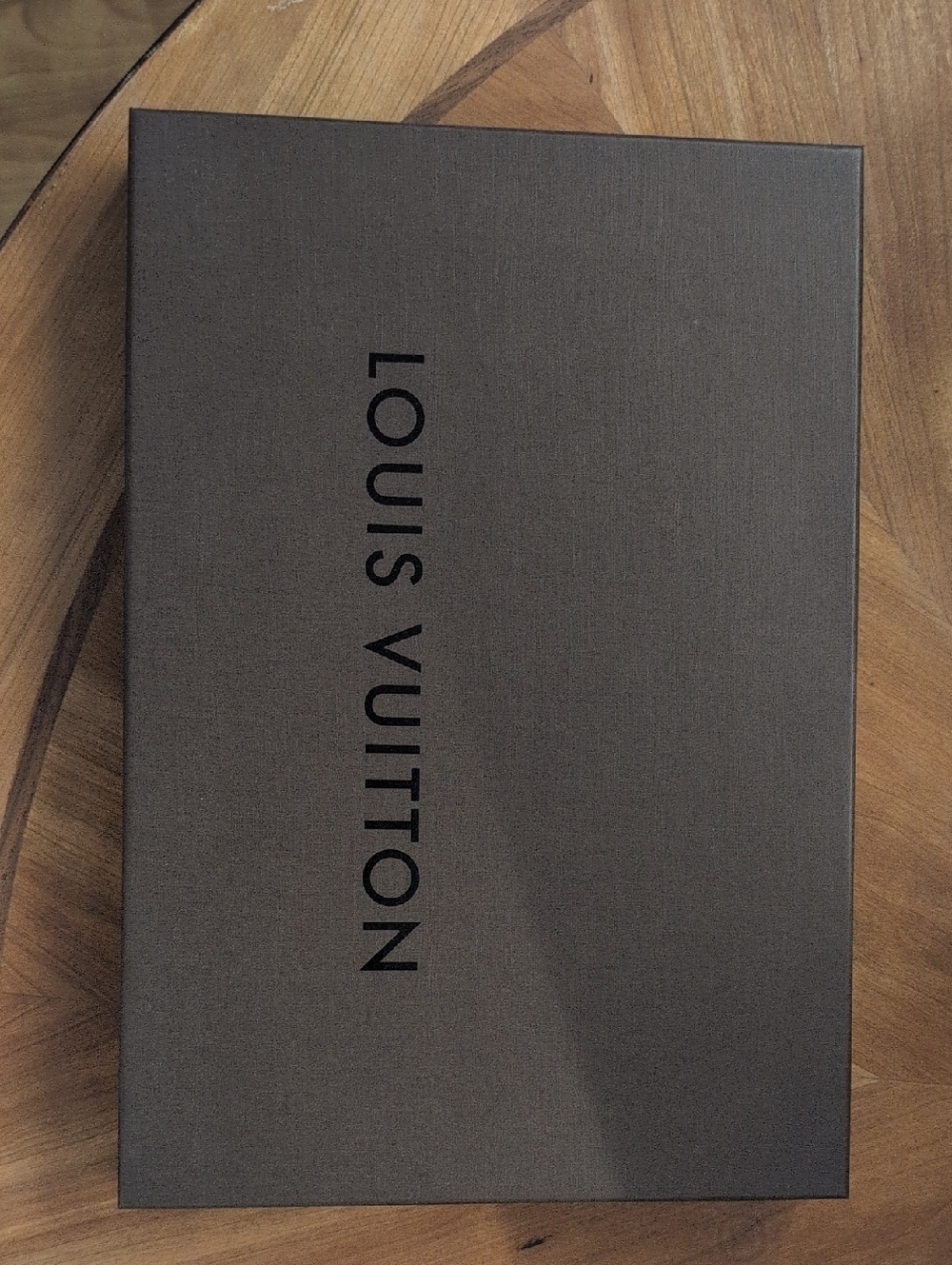 Louis Vuitton Dark Brown Box with Black Logo
